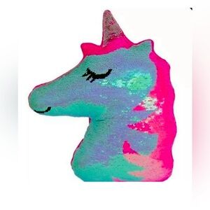 Two Scoops Unicorn Reversible
Sequin Pillow